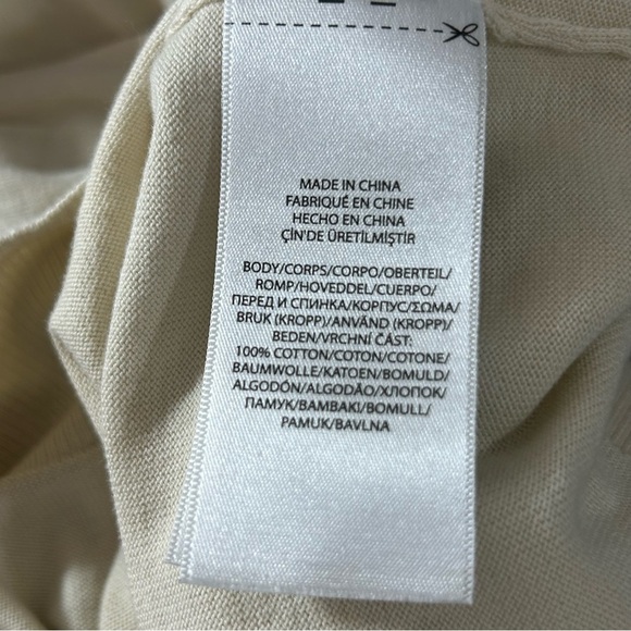 POLO Ralph Lauren Women's Crewneck Sweater Cotton Cream Size XL - Picture 3 of 6